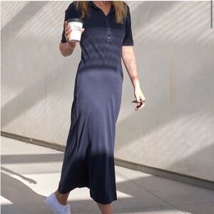 NWOT AYR The Scout Jersey Maxi Dress Navy Blue